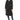 Cole Haan Signature Oversize Belted Weave Wool Blend Wrap Coat Black, Size 4 - Ufashion
