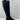Stuart Weitzman Black Suede/Fabric Pull On Knee High Boots Women’s Size 6 M - Ufashion