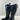 Sam Edelman PENNY2 Black Leather Back Zip Riding Knee High Boots Womens Size 4 M - Ufashion