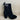 Etienne Aigner “MARELLE” Black Suede/Textile Round Toe Pull On Boots, Size 6.5M - Ufashion