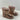 UGG Classic Short II Rose Gold Leather Sheepskin Lined Pull On Boots Girl Size 4 - Very Good - Ufashion