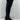 Stuart Weitzman Black Suede/Fabric Pull On Block Heel Knee High Boots Womens 8.5 - Very Good - Ufashion