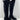Stuart Weitzman Black Suede/Fabric Pull On Block Heel Knee High Boots Womens 8.5 - Very Good - Ufashion