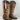 Liberty Black Floral Embroidered Brown Leather ZIP Snip Toe Western Boots Size 7 - Ufashion