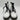 Dr. Martens 1460 Y Combat Boots Unisex White Side Zip Size M5/6W - Ufashion