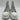 Alexander McQueen Men's Treadslick High Top Lug Sole Sneakers Silver Size 44 - Ufashion