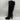ALEXANDRE BIRMAN Lolita Black Shearling Lined/Leather Knee High Boots, Size 37.5 - Very Good - Ufashion