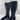 Aquatalia Black Leather/Elastic Round Toe Side Zip Knee High Boots Women’s 10 M - Very Good - Ufashion