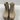 Montelliana Beige Leather Round Toe Lace Up Platform Ankle Boots Women’s 37.5 - Very Good - Ufashion