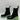 BOTTEGA VENETA Flash Black/Green Leather Chelsea Boots SIZE 37 - Very Good - Ufashion