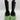 BOTTEGA VENETA Flash Black/Green Leather Chelsea Boots SIZE 37 - Very Good - Ufashion