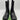 BOTTEGA VENETA Flash Black/Green Leather Chelsea Boots SIZE 37 - Very Good - Ufashion