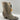 CORAL Bone Embroidery Suede Leather J Toe Side Zip Western Booties Size 8 M - Very Good - Ufashion