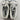 Dolce&Gabbana ROMA White Canvas Designer Embroidery Lace Up Low Top Shoes Mens 8 - Very Good - Ufashion