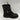Vince Camuto REPLA Black Leather Round Toe Lace/Zip Up Biker Boots, Size 6.5M - Very Good - Ufashion