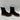 STEVE MADDEN Armond Black Faux Leather Lug-Sole Pull On Chelsea Boots Size 8M - Very Good - Ufashion