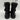Vince Camuto REPLA Black Leather Round Toe Lace/Zip Up Biker Boots, Size 6.5M - Very Good - Ufashion