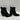 Mix No. 6 EVYLIN Black Embossed Synthetic Square Toe Side Zip Ankle Boots, 8.5M - Very Good - Ufashion