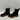 STEVE MADDEN Armond Black Faux Leather Lug-Sole Pull On Chelsea Boots Size 8M - Very Good - Ufashion