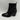 Mix No. 6 EVYLIN Black Embossed Synthetic Square Toe Side Zip Ankle Boots, 8.5M - Very Good - Ufashion