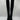 Stuart Weitzman Black Suede/Fabric Pull On Block Heel Knee High Boots Womens 6.5 - Very Good - Ufashion