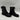 Vince Camuto REPLA Black Leather Round Toe Lace/Zip Up Biker Boots, Size 6.5M - Very Good - Ufashion