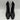 Mix No. 6 EVYLIN Black Embossed Synthetic Square Toe Side Zip Ankle Boots, 8.5M - Very Good - Ufashion