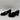 JOURNEE COLLECTION Malleah Black Fabric Moc Toe Slip On Block Heel Loafers, 10WD - Very Good - Ufashion