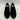 Anne Klein EVERLY Black Fabric Slip On Moc Toe Penny Loafers Women’s Size 7W - Very Good - Ufashion