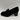 JOURNEE COLLECTION Malleah Black Fabric Moc Toe Slip On Block Heel Loafers, 10WD - Very Good - Ufashion