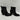 Mix No. 6 EVYLIN Black Embossed Synthetic Square Toe Side Zip Ankle Boots, 8M - Very Good - Ufashion