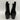 Mix No. 6 EVYLIN Black Embossed Synthetic Square Toe Side Zip Ankle Boots, 8M - Very Good - Ufashion