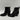 Mix No. 6 EVYLIN Black Embossed Synthetic Square Toe Side Zip Ankle Boots, 8M - Very Good - Ufashion