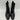 Mix No. 6 EVYLIN Black Embossed Synthetic Square Toe Side Zip Ankle Boots, 8M - Very Good - Ufashion