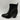 Mix No. 6 EVYLIN Black Embossed Synthetic Square Toe Side Zip Ankle Boots, 8M - Very Good - Ufashion