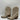 Mix No. 6 Brycen Festival Women Cowboy Boots Muted Gold Metallic Size 9 M - Very Good - Ufashion