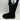 UGG Shania Black Suede/Knit Round Toe Pull On Boots, Women’s Size 6 - Very Good - Ufashion
