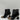 Women's Ninety Union Italy Heeled Booties Black/Bronze Size 7 - Very Good - Ufashion