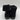 Saks Fifth Avenue Black Fabric/Faux Fur Round Toe Front Zip Ankle Boots Sz 6.5M - Very Good - Ufashion