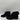 Saks Fifth Avenue Black Fabric/Faux Fur Round Toe Front Zip Ankle Boots Sz 6.5M - Very Good - Ufashion