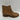 Lucky Brand PATTRIK Brown Leather Round Toe Side Zip Block Heel Booties, Size 6M - Very Good - Ufashion