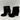Jessica Simpson BURDETTE Black Suede Round Toe Side Zip Block Heel Boots, 7.5M - Very Good - Ufashion