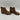 Lucky Brand PATTRIK Brown Leather Round Toe Side Zip Block Heel Booties, Size 6M - Very Good - Ufashion