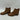 Lucky Brand PATTRIK Brown Leather Round Toe Side Zip Block Heel Booties, Size 6M - Very Good - Ufashion