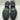 Karl Lagerfeld Paris Women's Pepper Rhinestone Curb Link Combat Boots Black 8.5M - Very Good - Ufashion