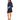 NWT Susana Monaco Cecelie Deep Sea Ruffle Edge Half Sleeve Dress Women’s Size S - Ufashion