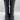 Women’s Geox Drawelleh Snakeskin Embossed Leather Boots Black Size 38 - Very Good - Ufashion
