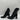 Stuart Weitzman Black Leather Pointed Toe Side Zip Block Heel Ankle Boots 7.5 - Very Good - Ufashion