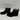 Lucky Brand PATTRIK Black Leather Round Toe Side Zip Block Heel Booties, 8.5M - Very Good - Ufashion