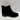 Lucky Brand PATTRIK Black Leather Round Toe Side Zip Block Heel Booties, 8.5M - Very Good - Ufashion